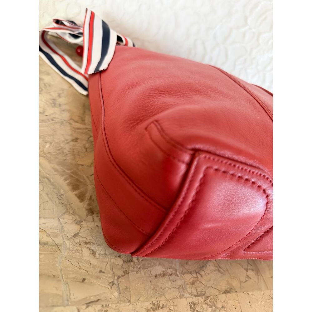 Vintage Authentic Coach Red 6950 Amanda Hobo Shoulder Bag Purse - Picture 8 of 11